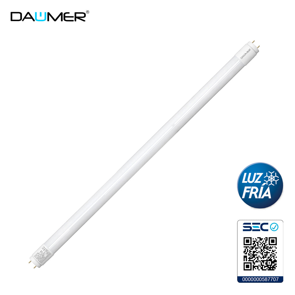 TUBO LED T8 VIDRIO 120CM 18W