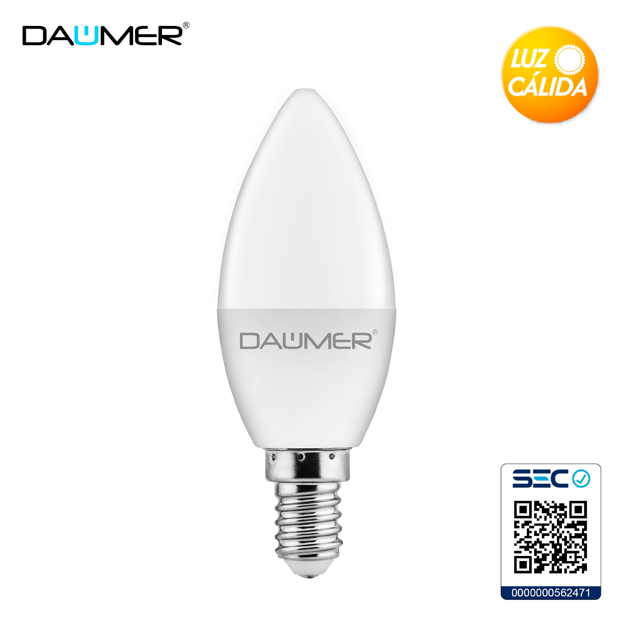 AMPOLLETA LED VELA 5W SOCKET E14