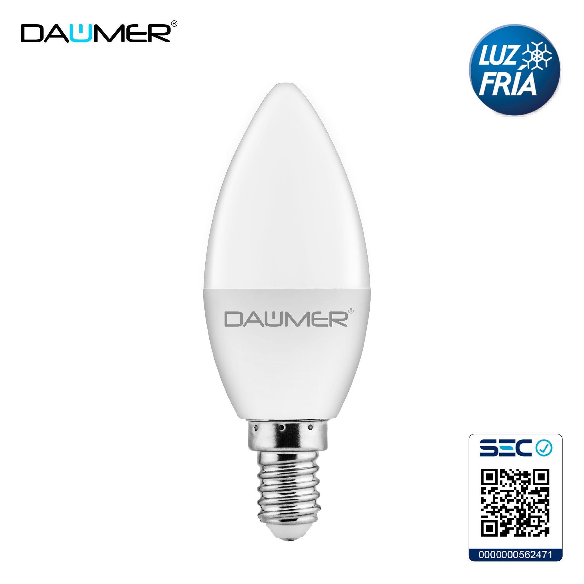 AMPOLLETA LED VELA 5W SOCKET E14