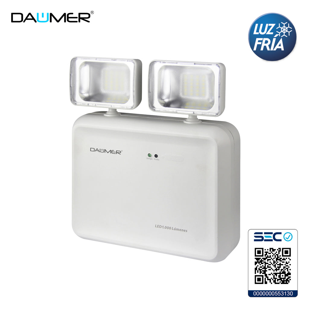 LÁMPARA DE EMERGENCIA 2x4,8W