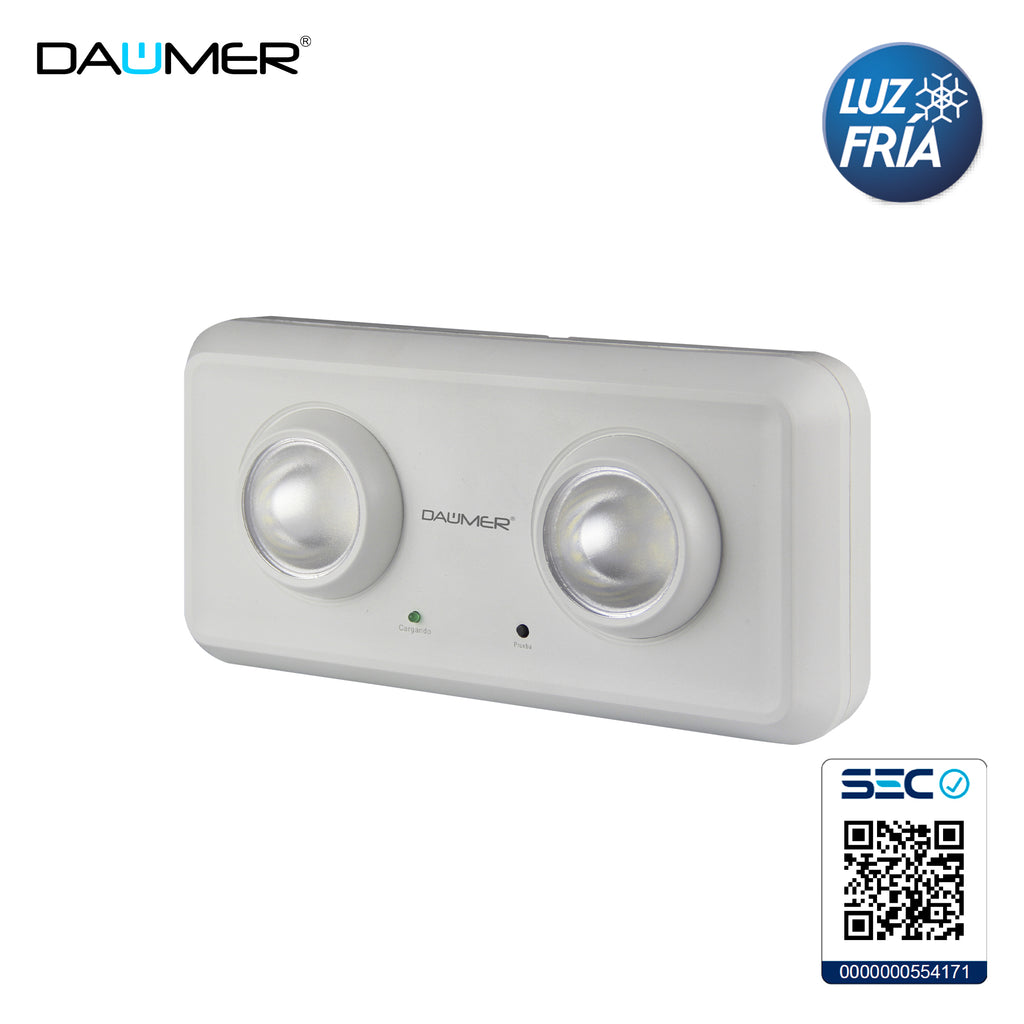 LÁMPARA DE EMERGENCIA 2x3W