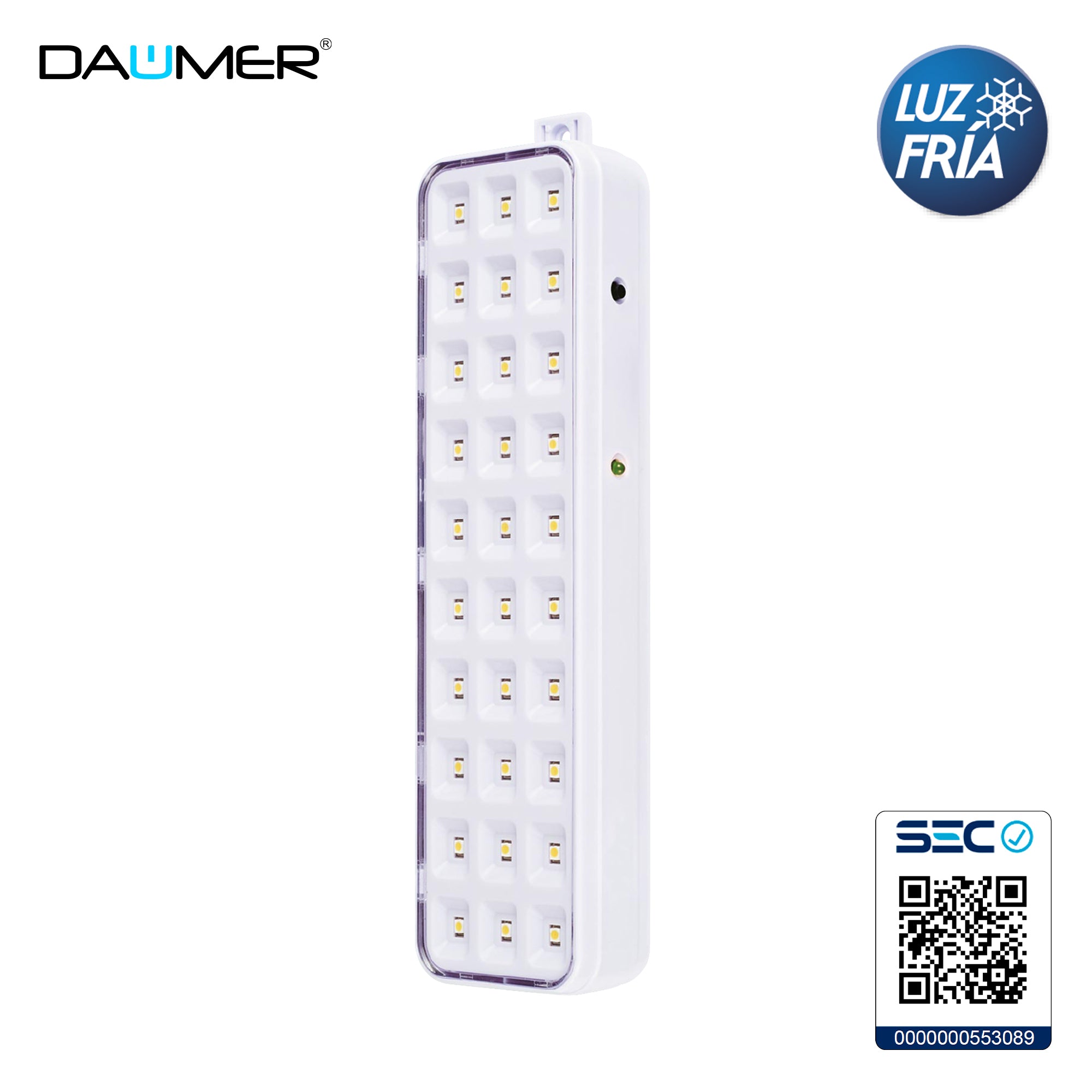 LÁMPARA DE EMERGENCIA 2W 20CM Y 4W 34CM