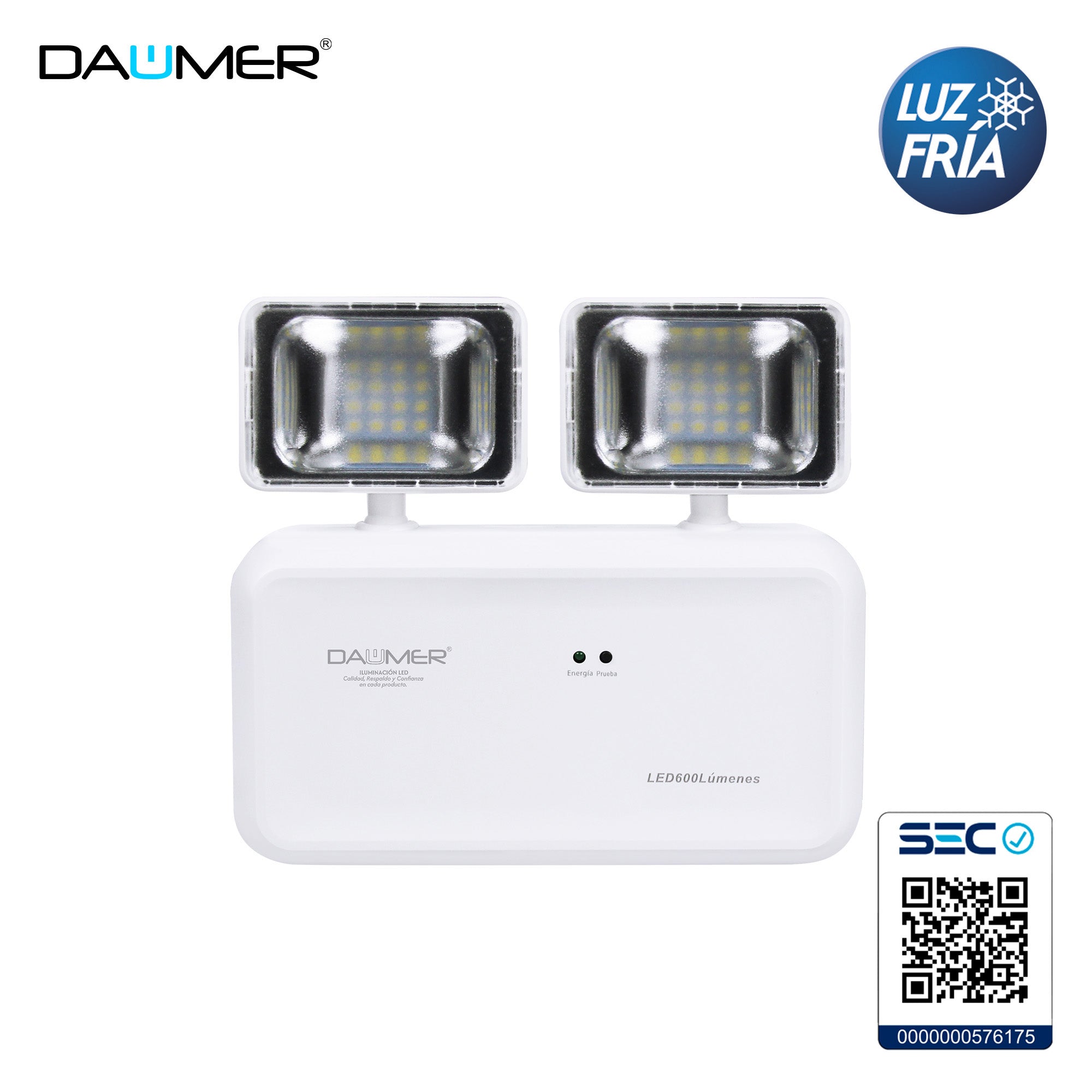 LÁMPARA DE EMERGENCIA 2X2,5W