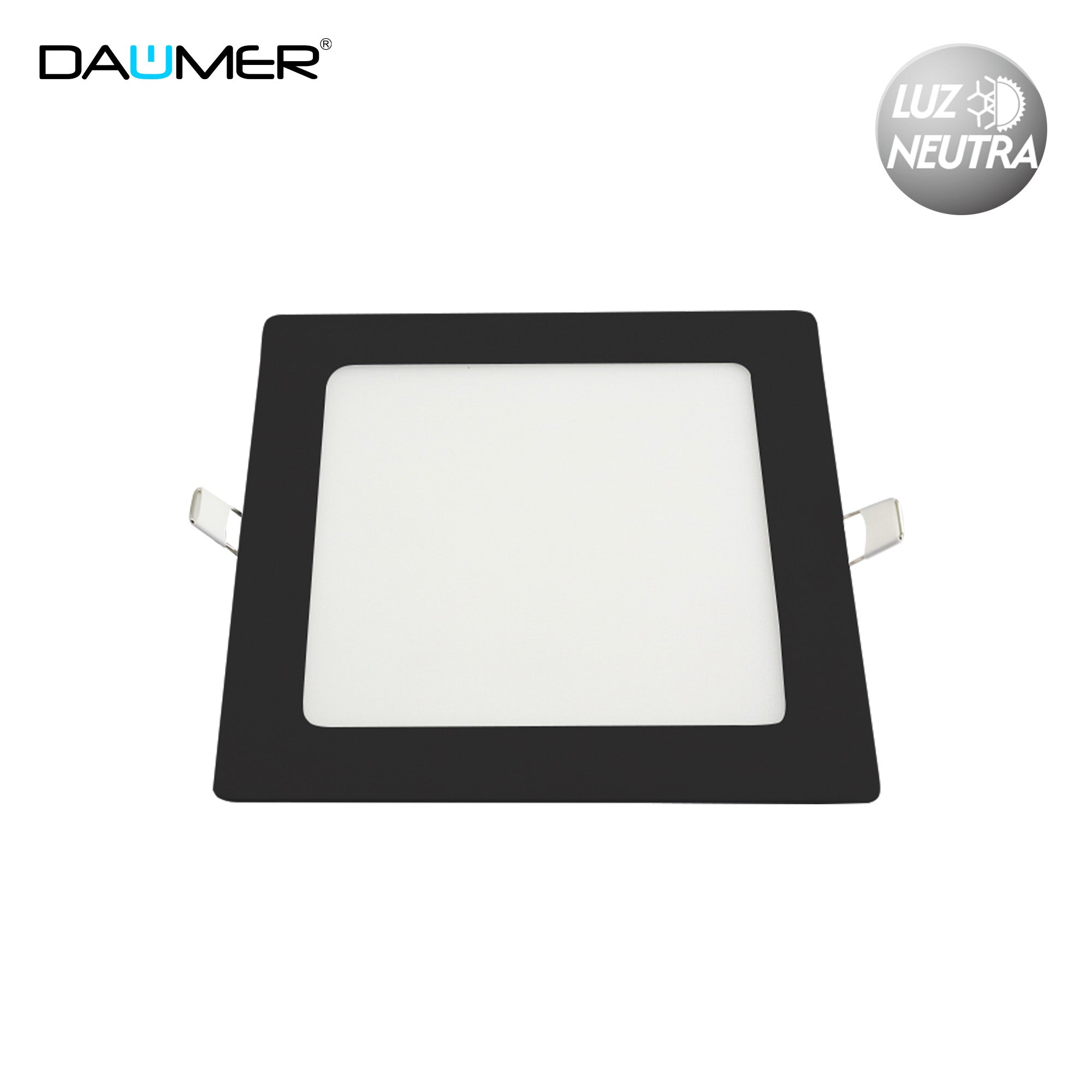 EMBUTIDO LED CUADRADO NEGRO