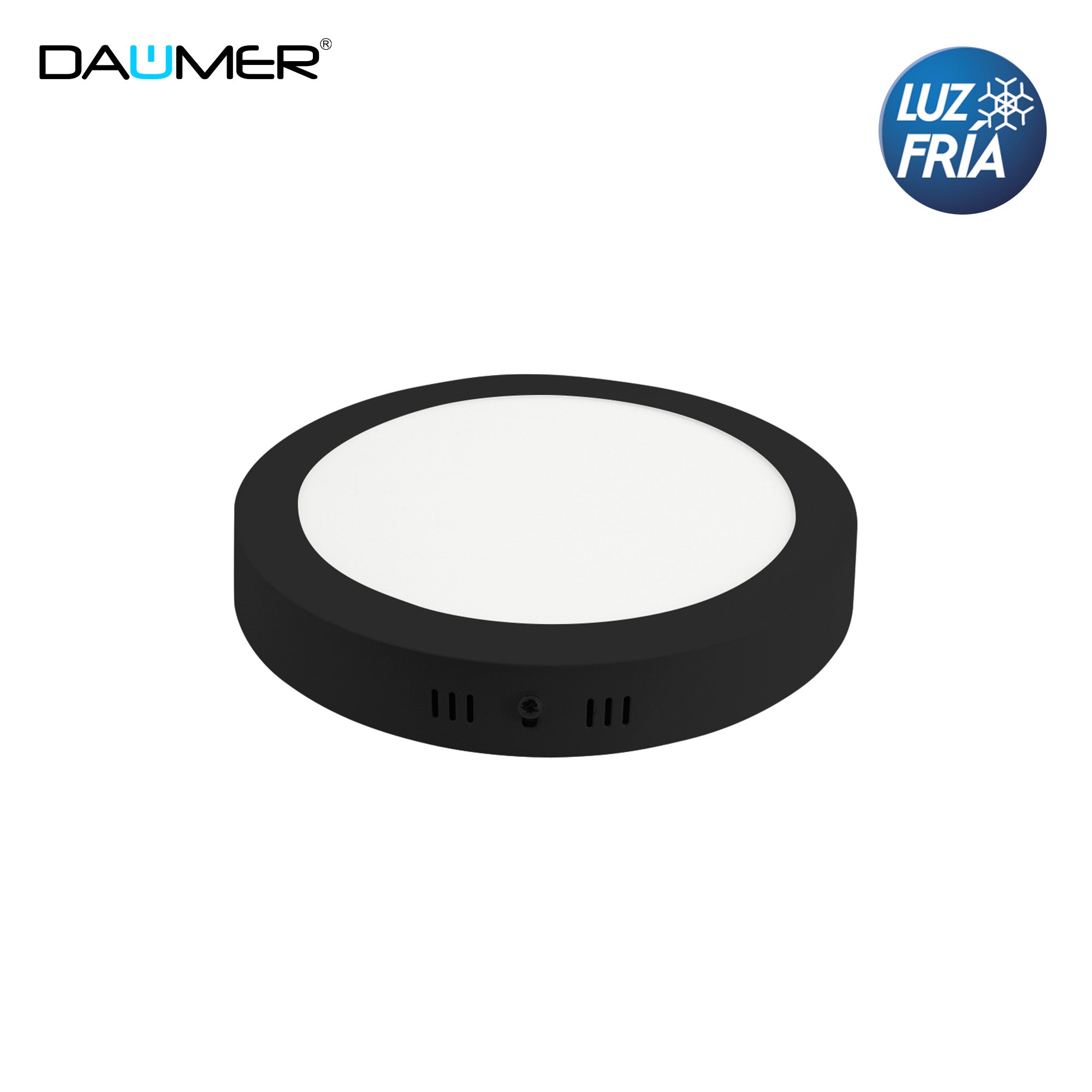 SOBREPUESTO LED REDONDO NEGRO