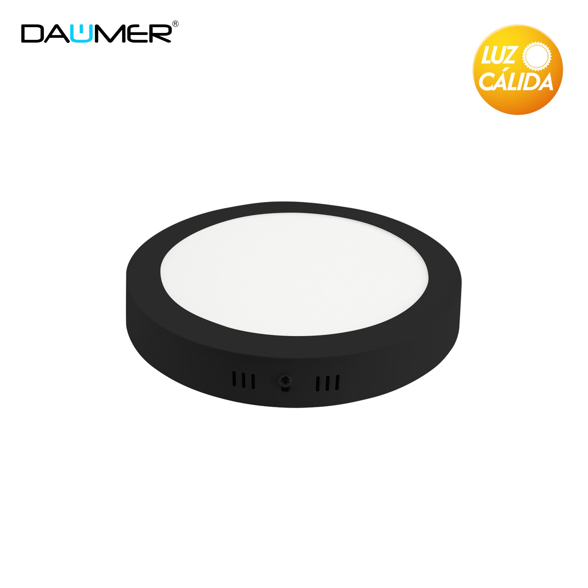 SOBREPUESTO LED REDONDO NEGRO