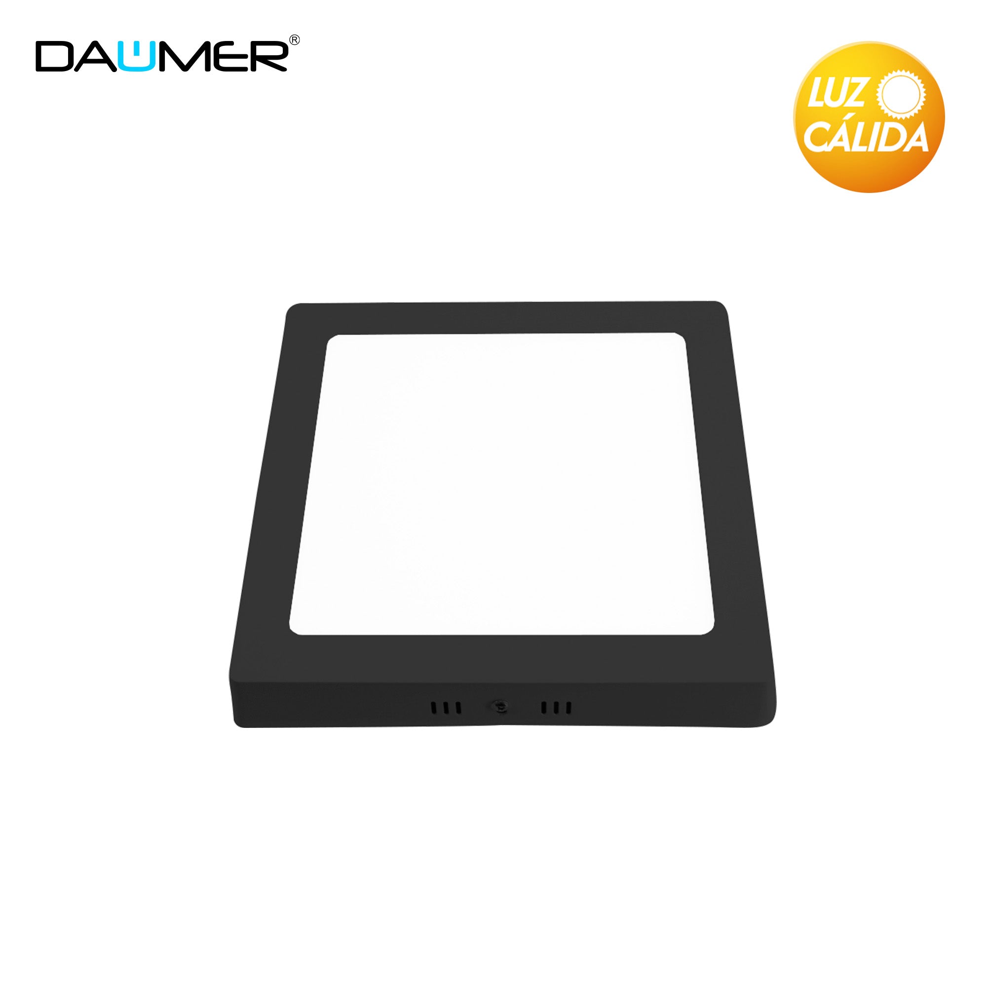 SOBREPUESTO LED CUADRADO NEGRO