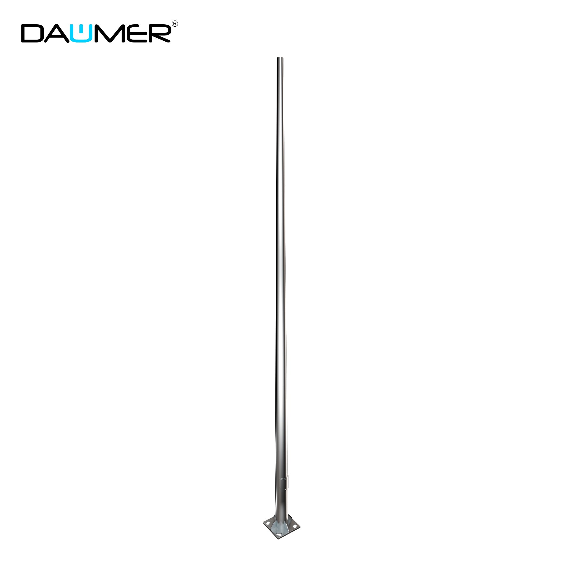 POSTE CÓNICO GALVANIZADO 5mt - 6mt - 9mt