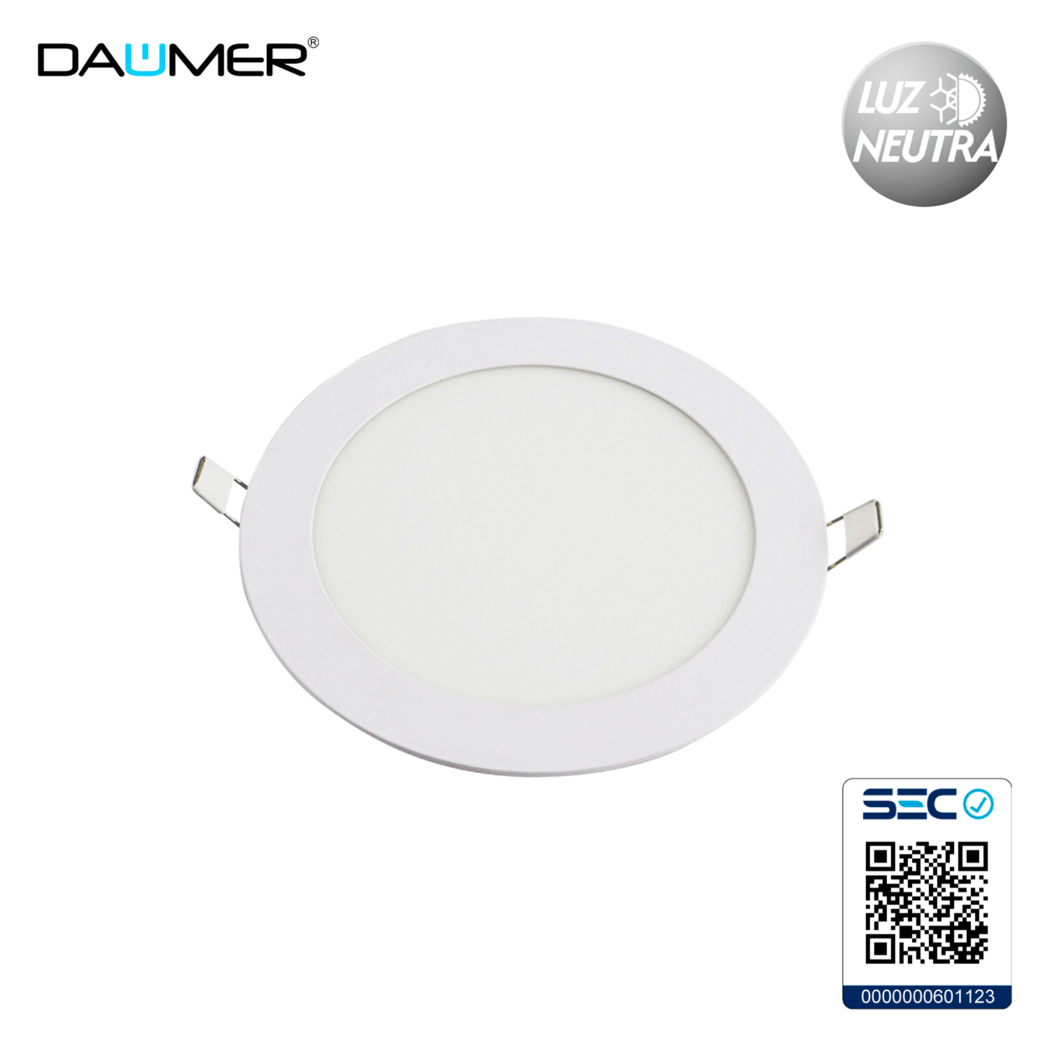 EMBUTIDO LED REDONDO BLANCO 24W